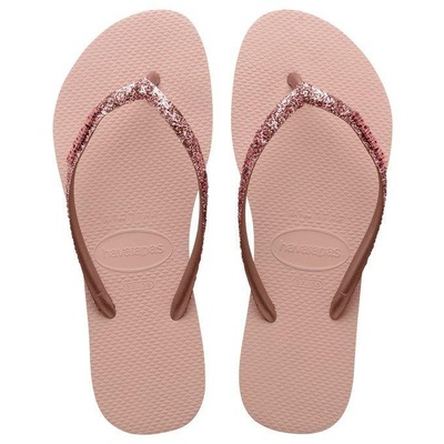 Chinelo Havaianas Slim Glitter Ii Ballet - Feminino - Foto 1