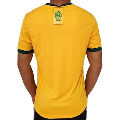 Camisa Brasil Torcedor Ouro Super Bolla - Masculina - Foto 4