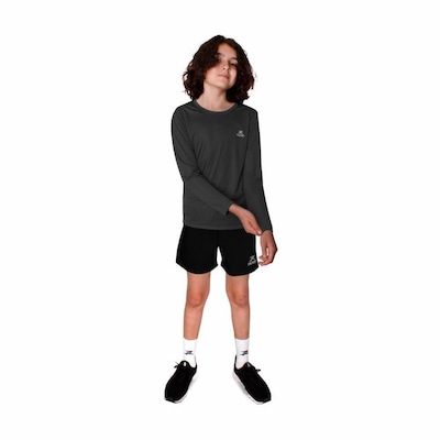 Camiseta Muvin Manga Longa Dry Basic LS FPS50 - Infantil - Foto 6