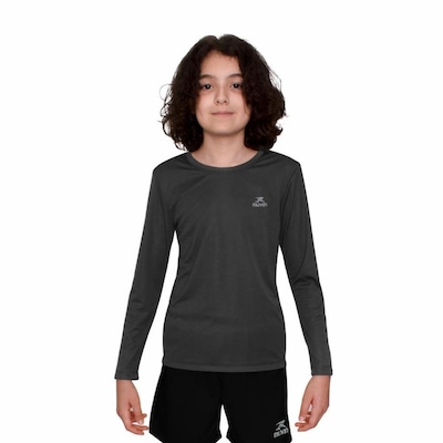 Camiseta Muvin Manga Longa Dry Basic LS FPS50 - Infantil - Foto 1