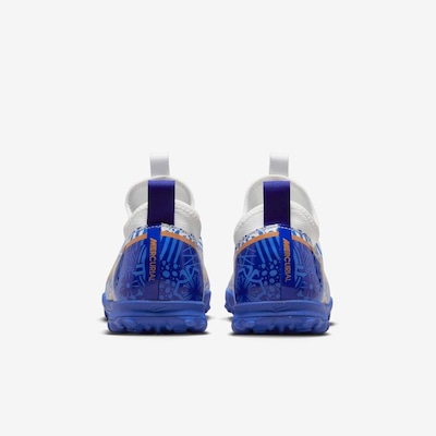 Chuteira Society Nike Jr Zoom Mercurial Vapor 15 Academy CR7 - Infantil - Foto 6