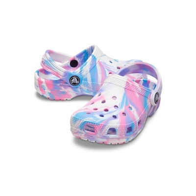 Sandália Crocs Classic Marbled Clog - Feminino - Foto 3