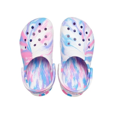 Sandália Crocs Classic Marbled Clog - Feminino - Foto 4