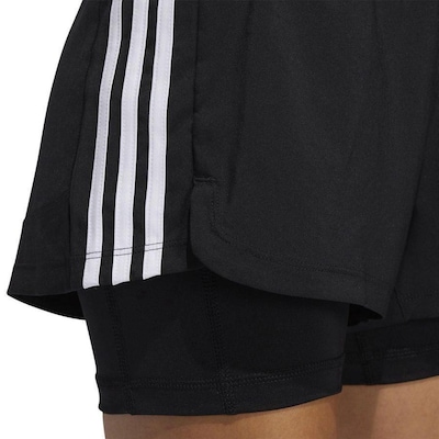 Shorts adidas Pacer 3-Stripes - Feminino - Foto 3