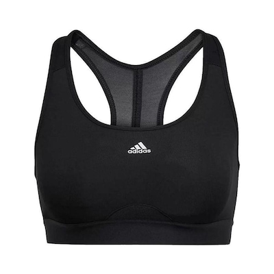 Top Fitness adidas Powerreact Suporte Médio - Feminino - Foto 1