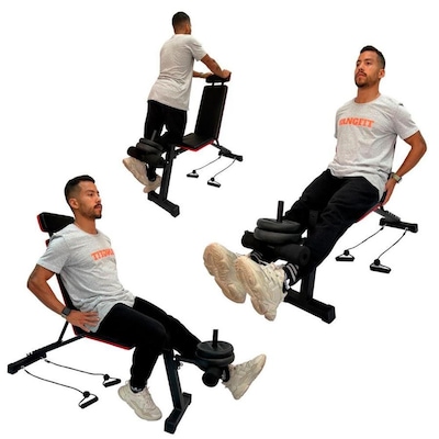 Banco Supino Yangfit 10 em 1 com Cadeira Extensora e Scott - Foto 4