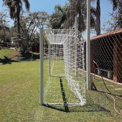 Rede para Trave de Gol Futsal Fio 4 Caixote Seda Futebol de Salão Gismar Redes - Par - Foto 6