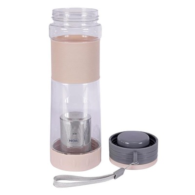 Garrafa MOR com Infusor Portátil em Aço Inoxidável e Silicone livre de BPA - 550ml - Foto 2