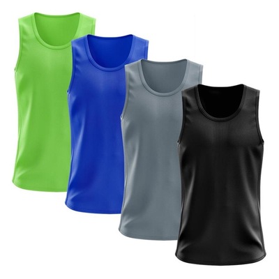 Camiseta Regata Térmica Whats Wear Dry Fit com Proteção Solar UV - Masculina - 4 Unds - Foto 1