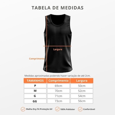 Camiseta Regata Térmica Whats Wear Dry Fit com Proteção Solar UV - Masculina - Foto 3