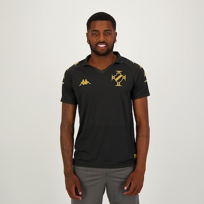 Camisa Polo do Vasco Supporter Kappa - Masculina - Foto 1