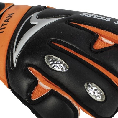 Luvas de Goleiro de Campo Three Stars Titan L - Adulto - Foto 4