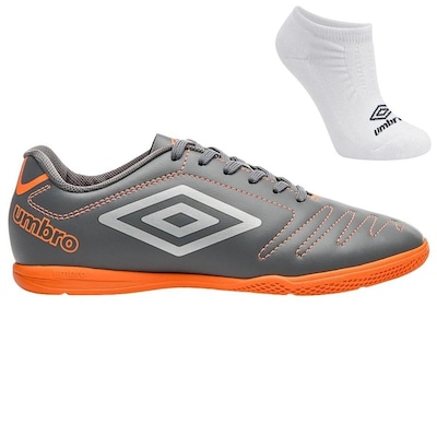 Chuteira Futsal Umbro Class + Par de Meias - Adulto - Foto 1