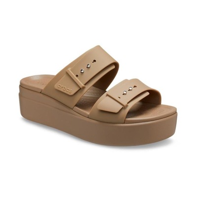 Sandália Crocs Brooklyn Low W Sandal - Feminino - Foto 5