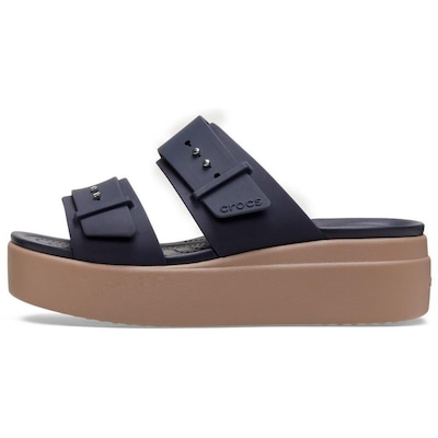 Sandália Crocs Brooklyn Low W Sandal - Feminino - Foto 2