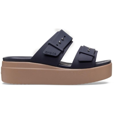 Sandália Crocs Brooklyn Low W Sandal - Feminino - Foto 1