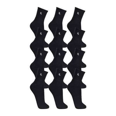 Kit Meias Cano Médio Lupo Esportiva 12 Pares - Adulto - Foto 1