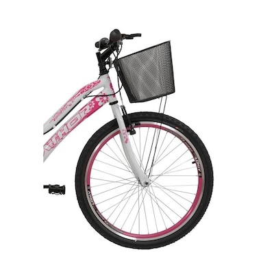 Bicicleta Aro 26 - Athor Musa - Freio V-Brake - 18 Marchas com Cesta - Feminina - Foto 3