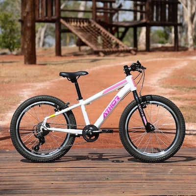 Bicicleta Aro 20 Athor Brave Tourney Freio V-Brake Shimano 7 Velocidades - Infantil - Foto 5