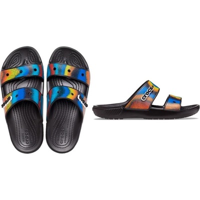 Sandália Crocs Classic Spray Dye Sandal - Masculina - Foto 4