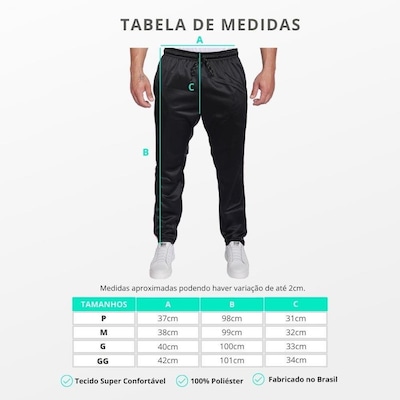 Calça de Treino Resina com Listras Laterais - Masculina - Centauro