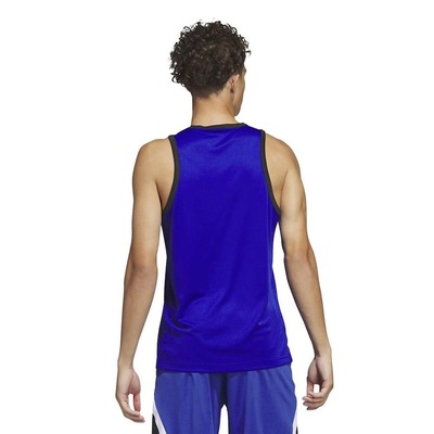 Camiseta Regata adidas Basketball 3-Stripes - Masculina - Foto 2