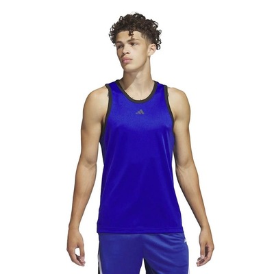 Camiseta Regata adidas Basketball 3-Stripes - Masculina - Foto 1