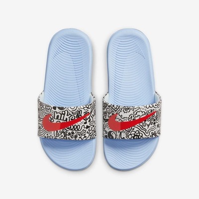 Chinelo Slide Nike Kawa - Infantil - Foto 4