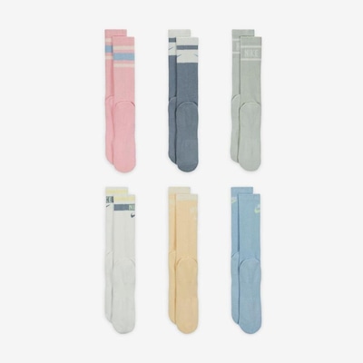 Kit de Meias Cano Alto Nike Everyday Plus - Adulto - 6 Pares - Foto 3