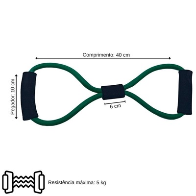 Kit Fisioterapia Fortalecedor com Elásticos e Hand Grip VD - Pista e Campo - Foto 3