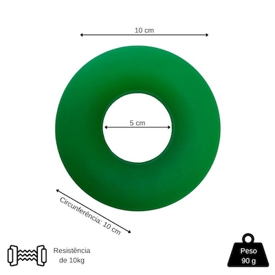 Kit Fisioterapia Fortalecedor com Elásticos e Hand Grip VD - Pista e Campo - Foto 4