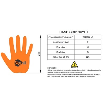 Luvas Hand Grip Skyhill Legacy Orange Edition - Adulto - Foto 6