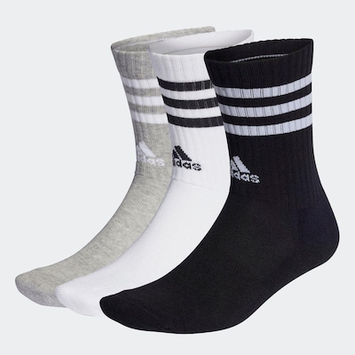 Kit de Meias Cano Alto 3-Stripes com 3 Pares - Adulto - Foto 3