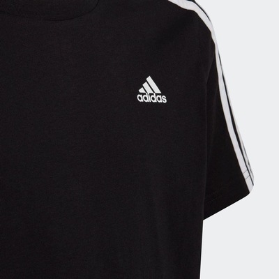 Camiseta adidas Essentials 3-Stripes - Infantil - Foto 3