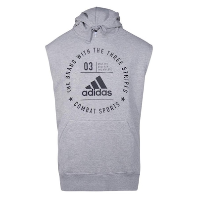 Camiseta Regata com Capuz adidas Community Line CS - Masculina - Foto 1