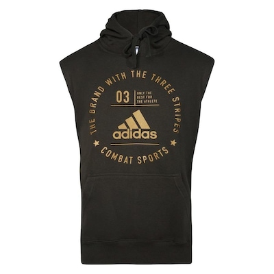 Camiseta Regata de Moletom com Capuz adidas Community Line CS - Masculina - Foto 1