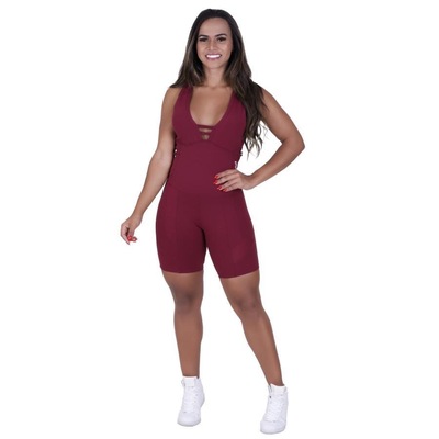 Macaquinho com Bojo Orbis Fitness Suplex - Feminino - Foto 1