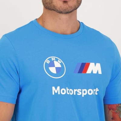 Camiseta Puma BMW Motorsport Essentials Logo - Masculina - Foto 4