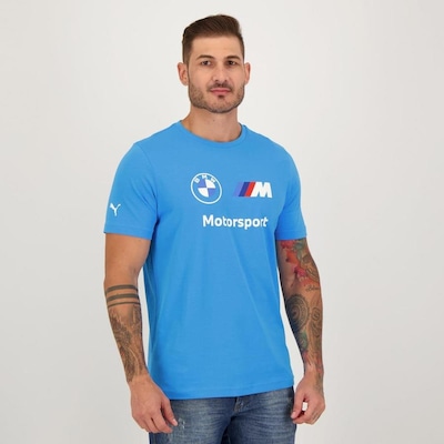 Camiseta Puma BMW Motorsport Essentials Logo - Masculina - Foto 5