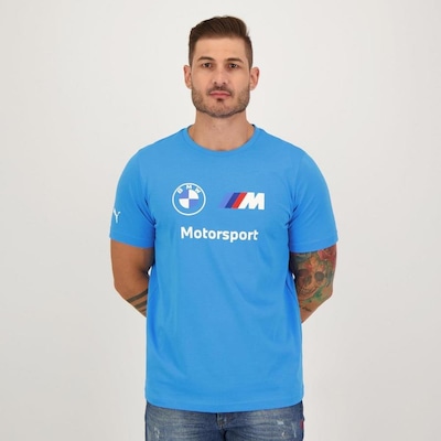 Camiseta Puma BMW Motorsport Essentials Logo - Masculina - Foto 1