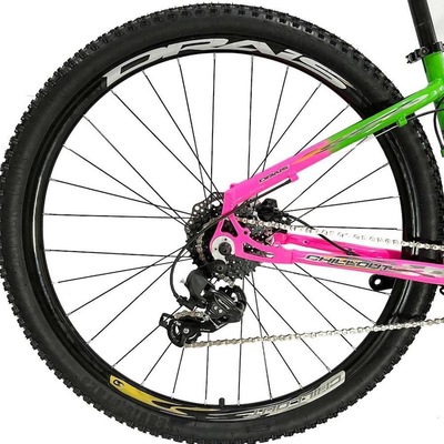 Bicicleta Aro 29 Drais Bi-Color - Freio Hidráulico - Câmbio Shimano - 24V - Feminina - Foto 5