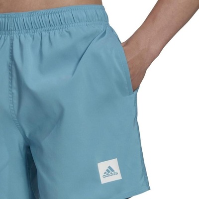 Shorts adidas Natação Solid Liso Clássico - Masculino - Foto 4