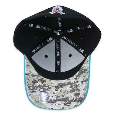 Boné Aba Curva New Era 39Thirty Miami Dolphins Salute To Service 2022 - Stretch Fit - Masculino - Foto 5
