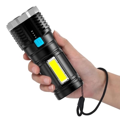 Lanterna Led DK 4 Núcleos Alto Brilho Longo Alcance Ultra Iluminação UBS - Foto 4
