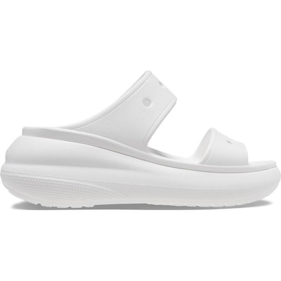 Sandália Crocs Classic Crush Platform Sandal White - Feminina - Foto 1