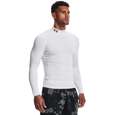 Camiseta Manga Longa Under Armour Comp Mock - Masculina - Foto 1