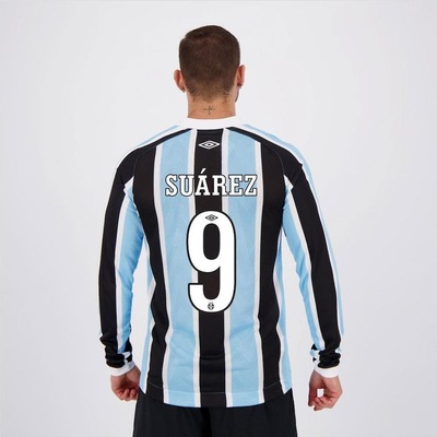 Camisa do Grêmio I 2021 Manga Longa Suarez 9 Umbro - Masculina - Foto 2