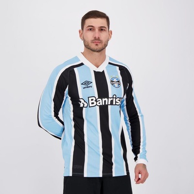 Camisa do Grêmio I 2021 Manga Longa Suarez 9 Umbro - Masculina - Foto 3
