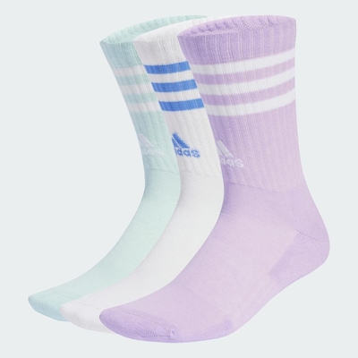 Kit de Meia adidas Adulto Cano Alto 3 Listras - 3 Pares - Foto 3