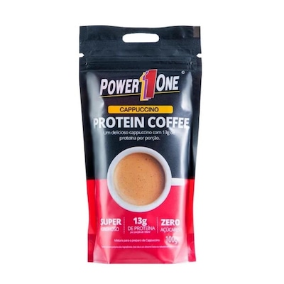 Café Proteico Zero Açúcar Power1One - Cappuccino - 100g - Foto 1